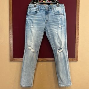 American Eagle Athletic Flex Faded Distressed Men’s jeans 34 x 32
